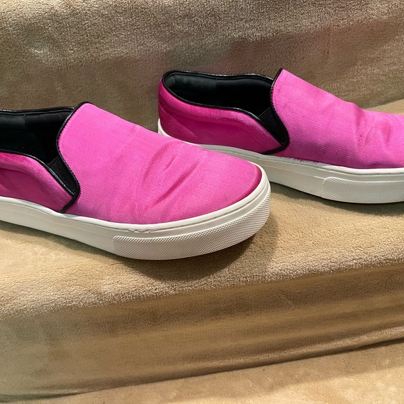 Authentic Celine slip-On Sneakers, round toes, left shoe has scuff seen on photo - Picture 12 of 16